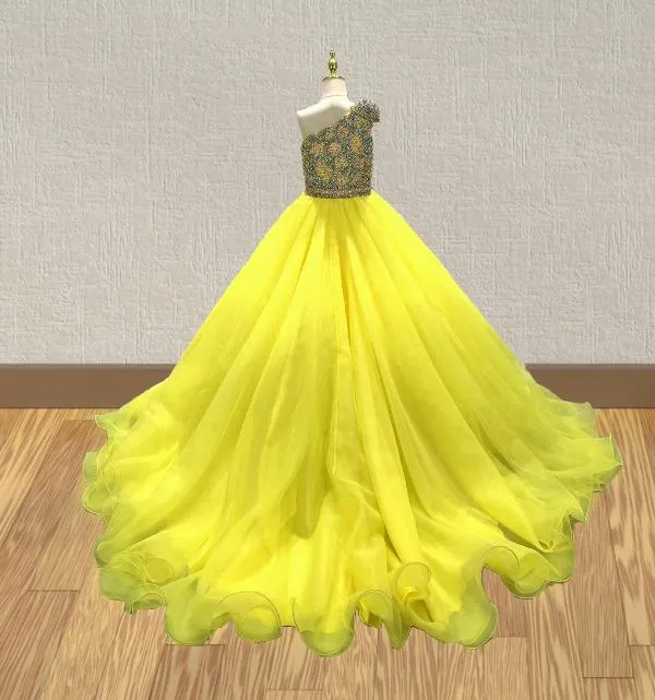 Beauty Beaded Bodice Kids Stunning Ball Gown