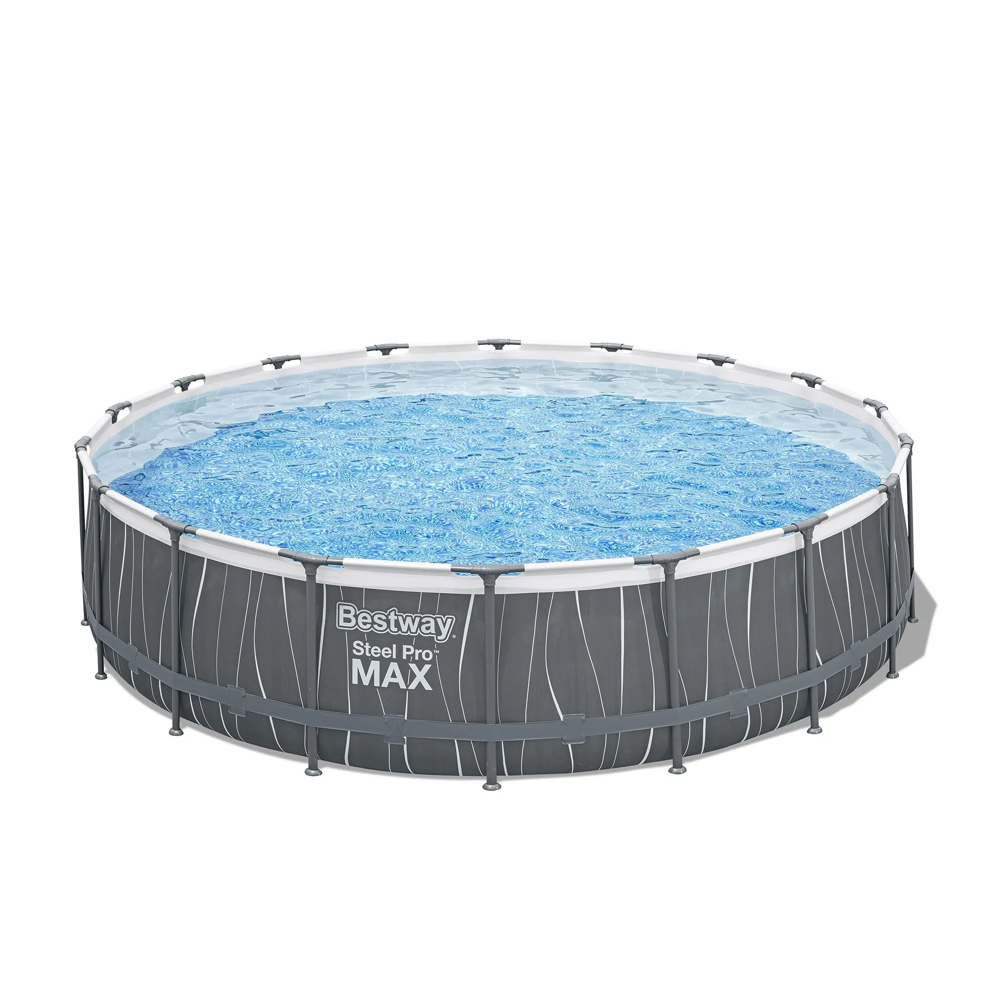 Bestway Steel Pro MAX 18' x 48" Round Above Ground Pool Set w/LED Light & Remote