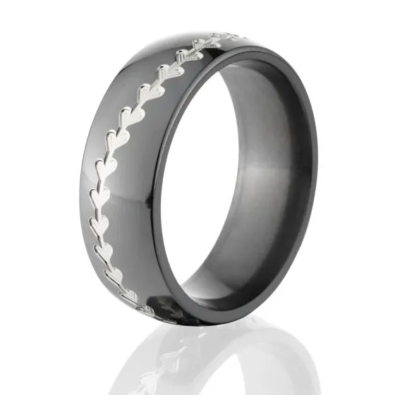 Black Baseball Ring - Custom Men's Rings