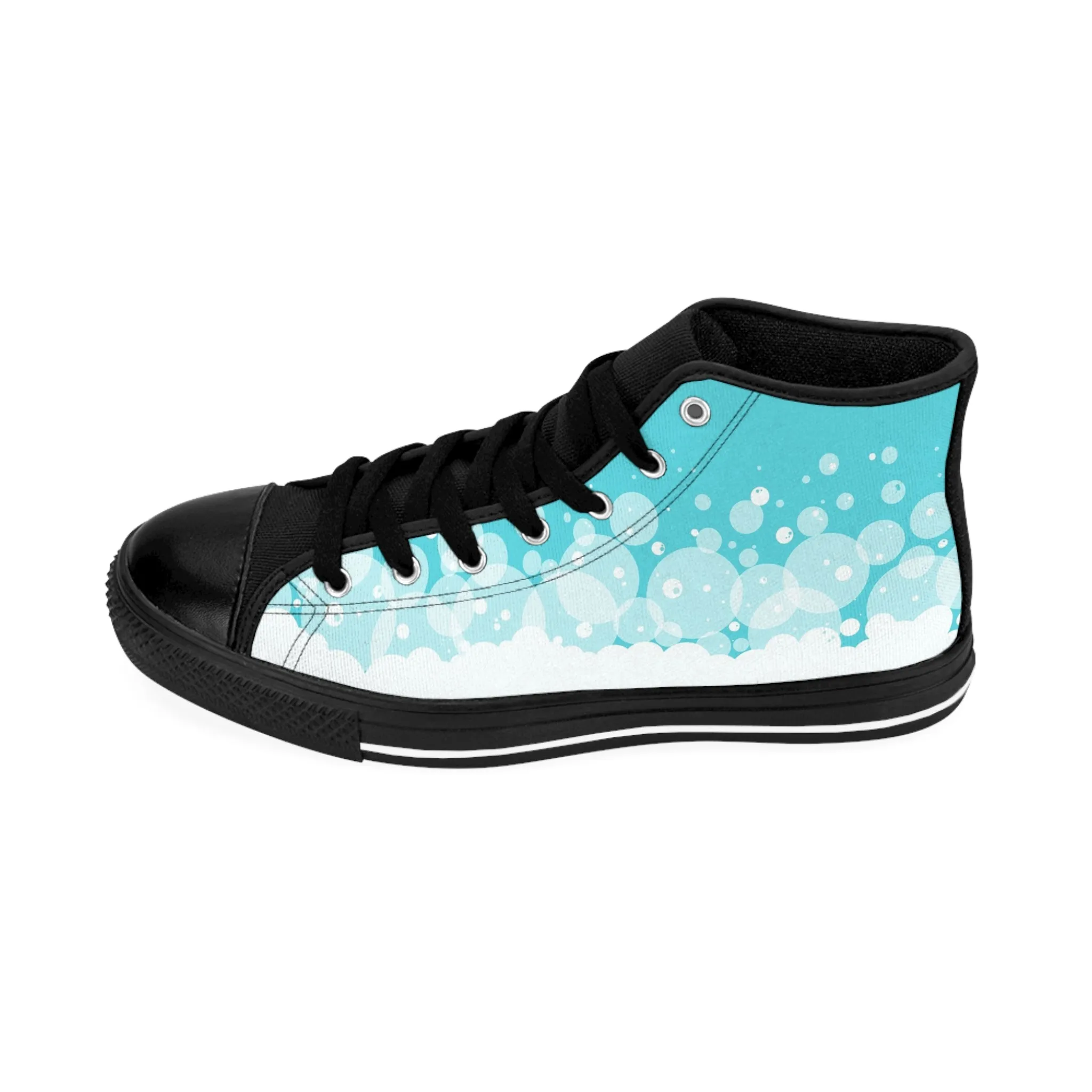 Blue Bubbles Women's Classic Sneakers