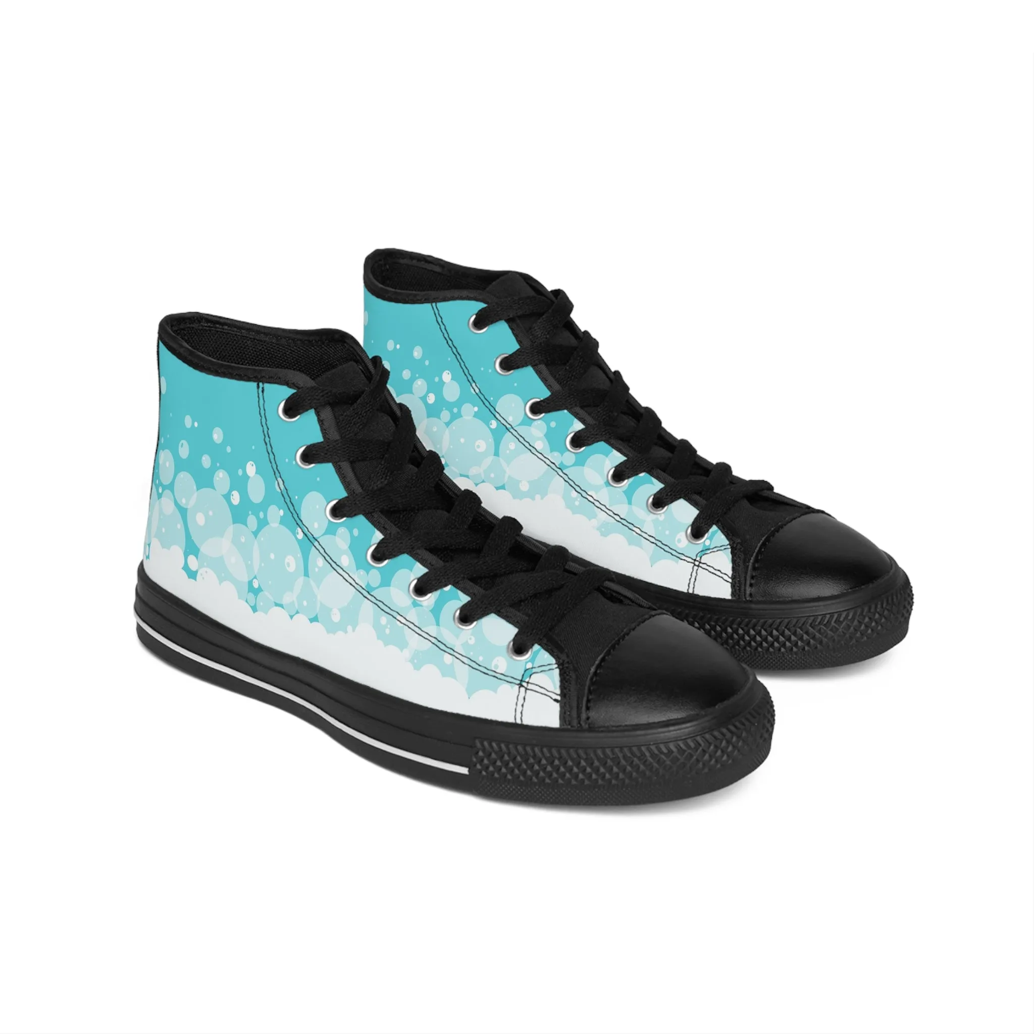 Blue Bubbles Women's Classic Sneakers