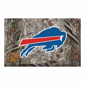 Buffalo Bills Rubber Scraper Door Mat Camo