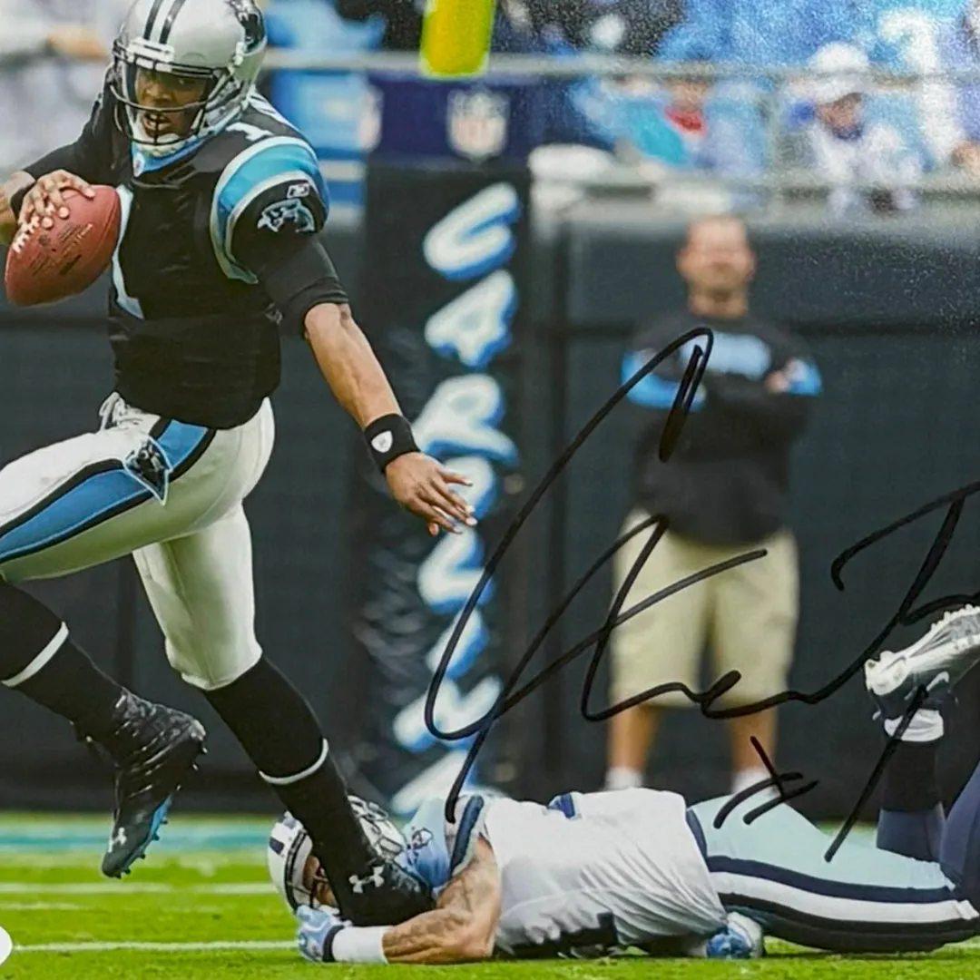 Cam Newton Hand Signed & Framed 8x10 Football Photo