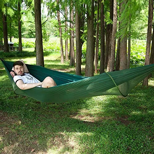 Camping Hammock with Mosquito Net & Tree Straps - CMCC