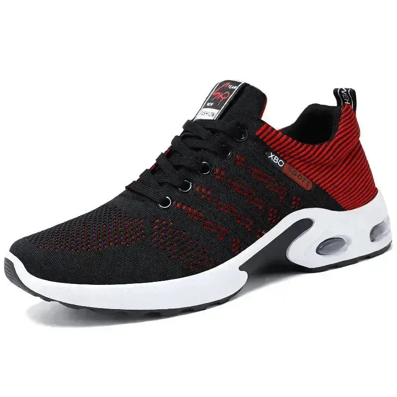 Casual Lightweight Running Shoes For Men Breathable  Lace-up Sneakers