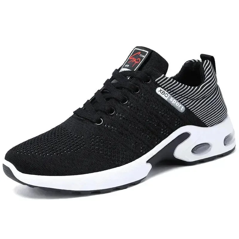 Casual Lightweight Running Shoes For Men Breathable  Lace-up Sneakers