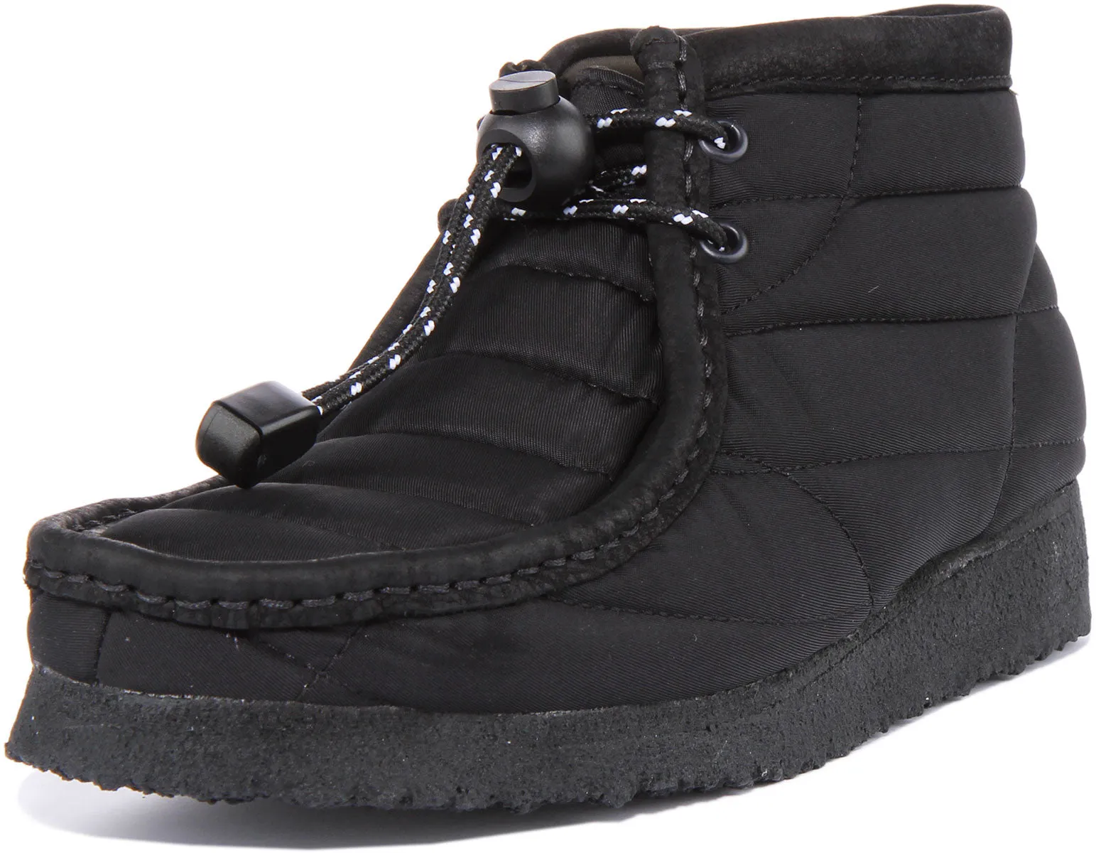 Clarks Originals Wallabee Boot In Black For Women