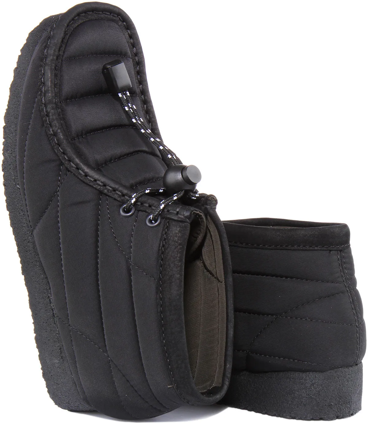 Clarks Originals Wallabee Boot In Black For Women