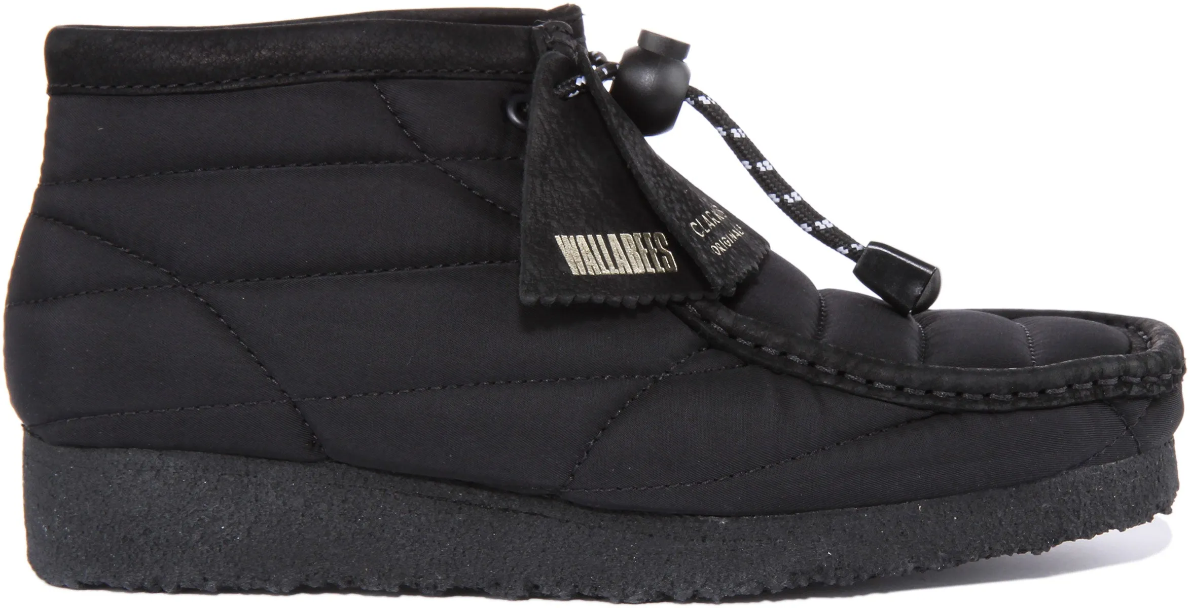 Clarks Originals Wallabee Boot In Black For Women