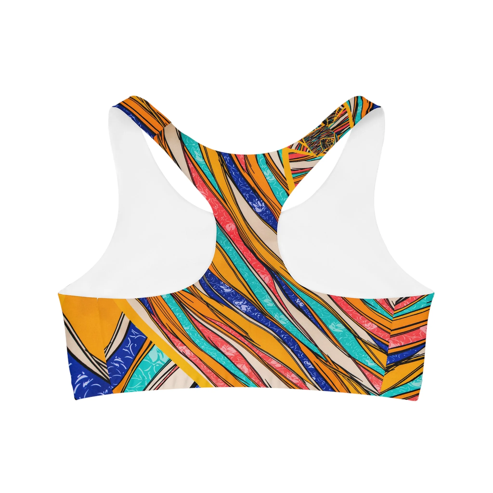 Color Brushstroke - Inovax Seamless Sports Bra