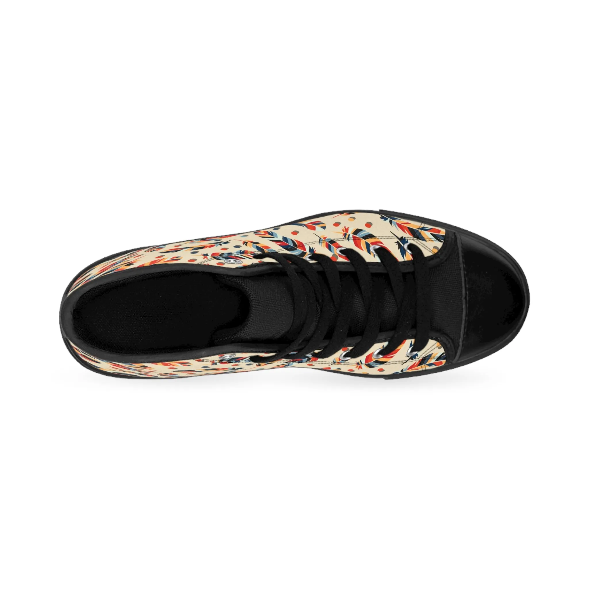 Colorful Feathers Women's Classic Sneakers