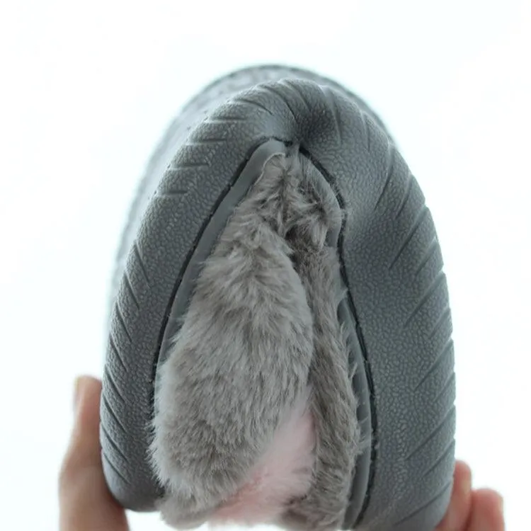 Cozy Plush Cotton Slippers for Women - Warm, Soft Soled Indoor Footwear for Pregnancy and Postpartum Comfort