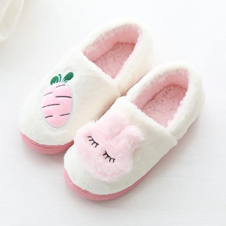 Cozy Plush Cotton Slippers for Women - Warm, Soft Soled Indoor Footwear for Pregnancy and Postpartum Comfort