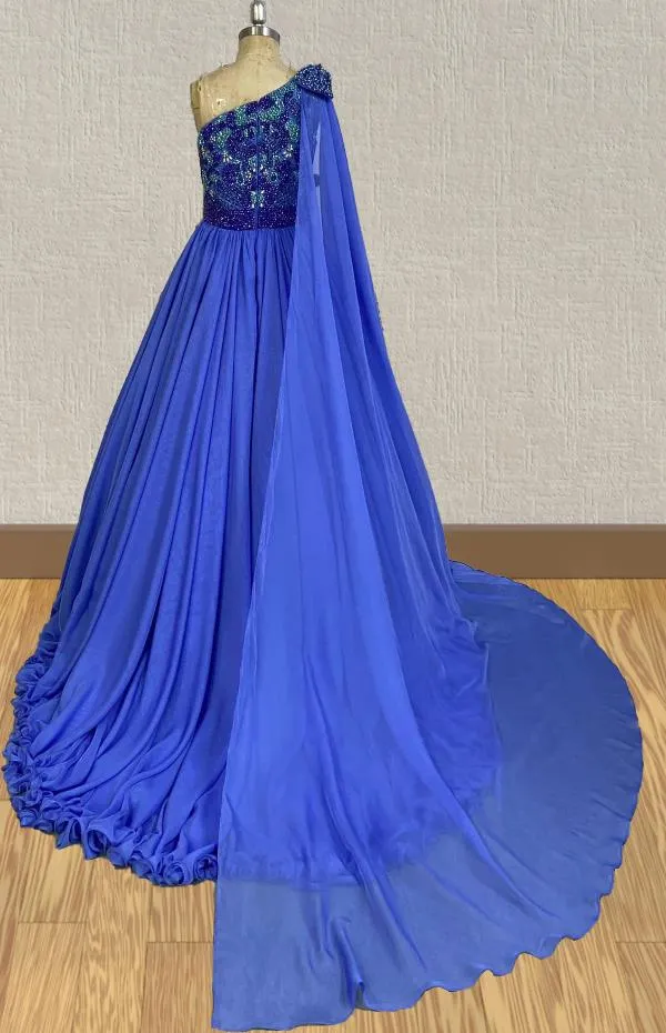 Custom Stunning Royal Pageant Dress for Young Girl