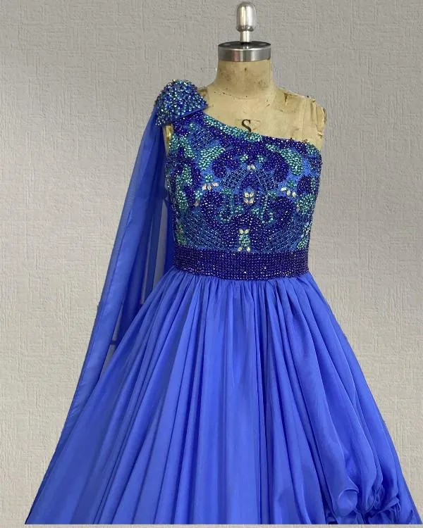 Custom Stunning Royal Pageant Dress for Young Girl