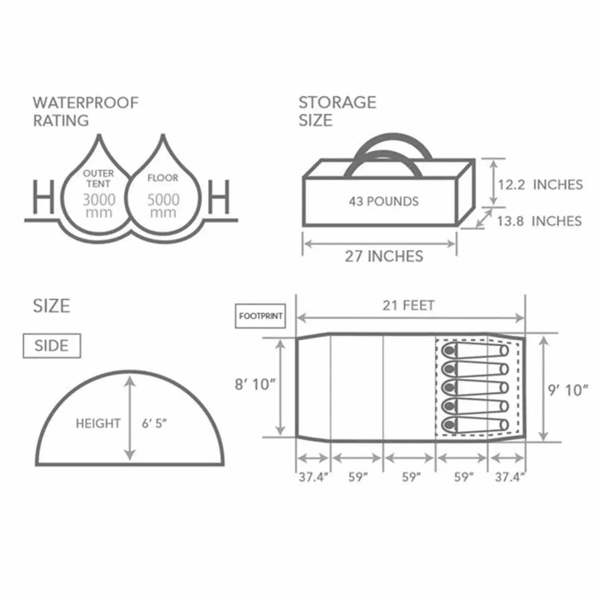 DOD Outdoors Kamaboko Super Tent - Medium/Tan