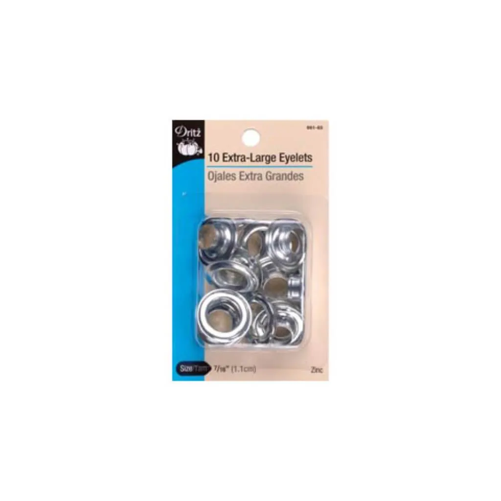 Dritz Eyelets Nickel 11.1mm 10 pieces