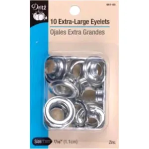 Dritz Eyelets Nickel 11.1mm 10 pieces