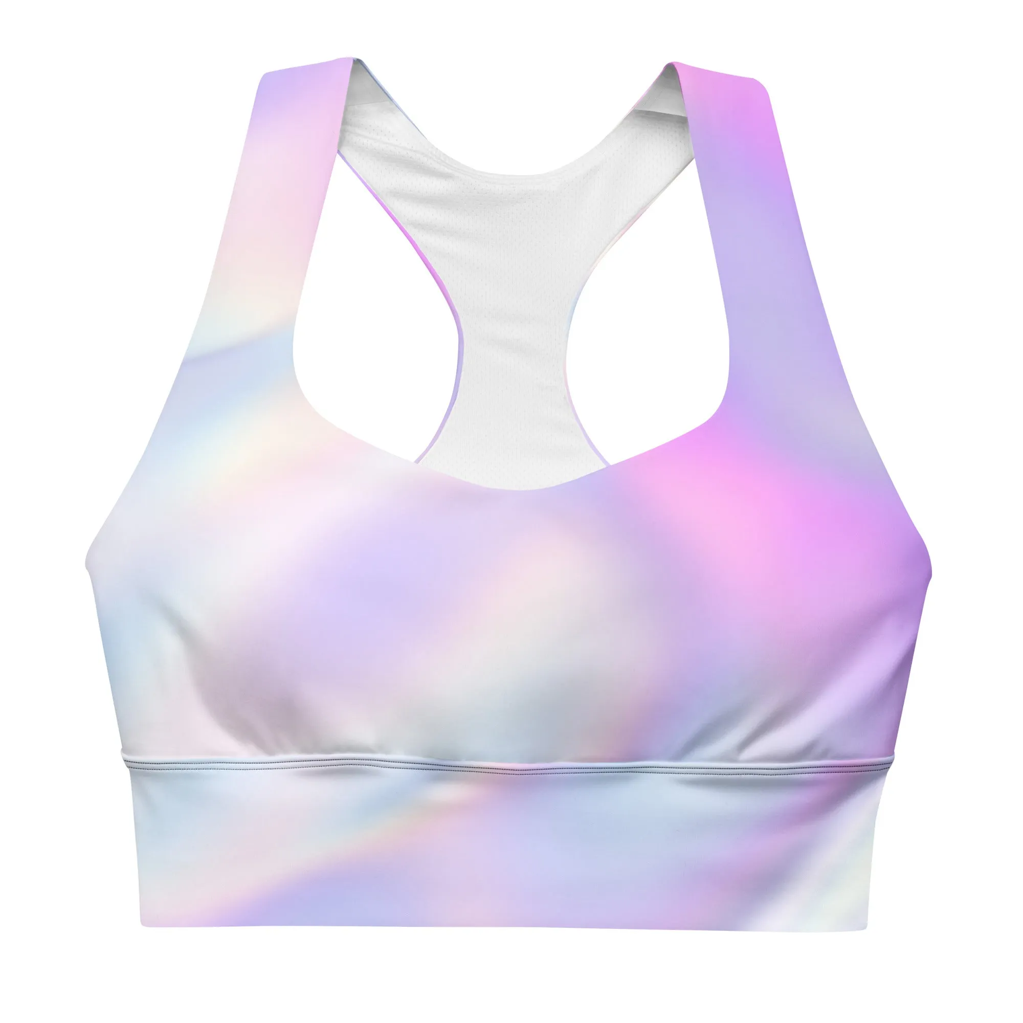 FlexiExtend Longline Sports Bra – Pastel Party