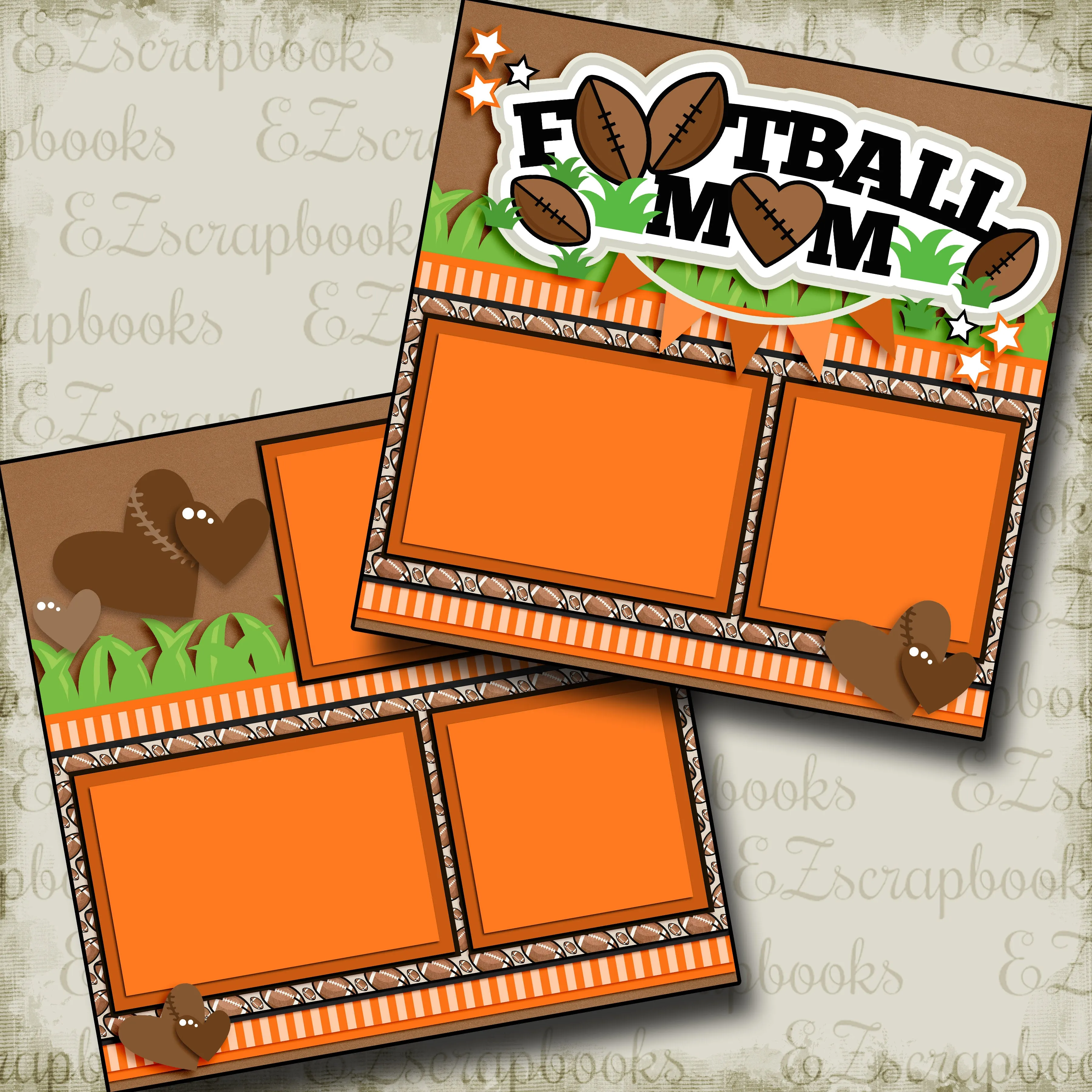 Football Mom Orange - 3266