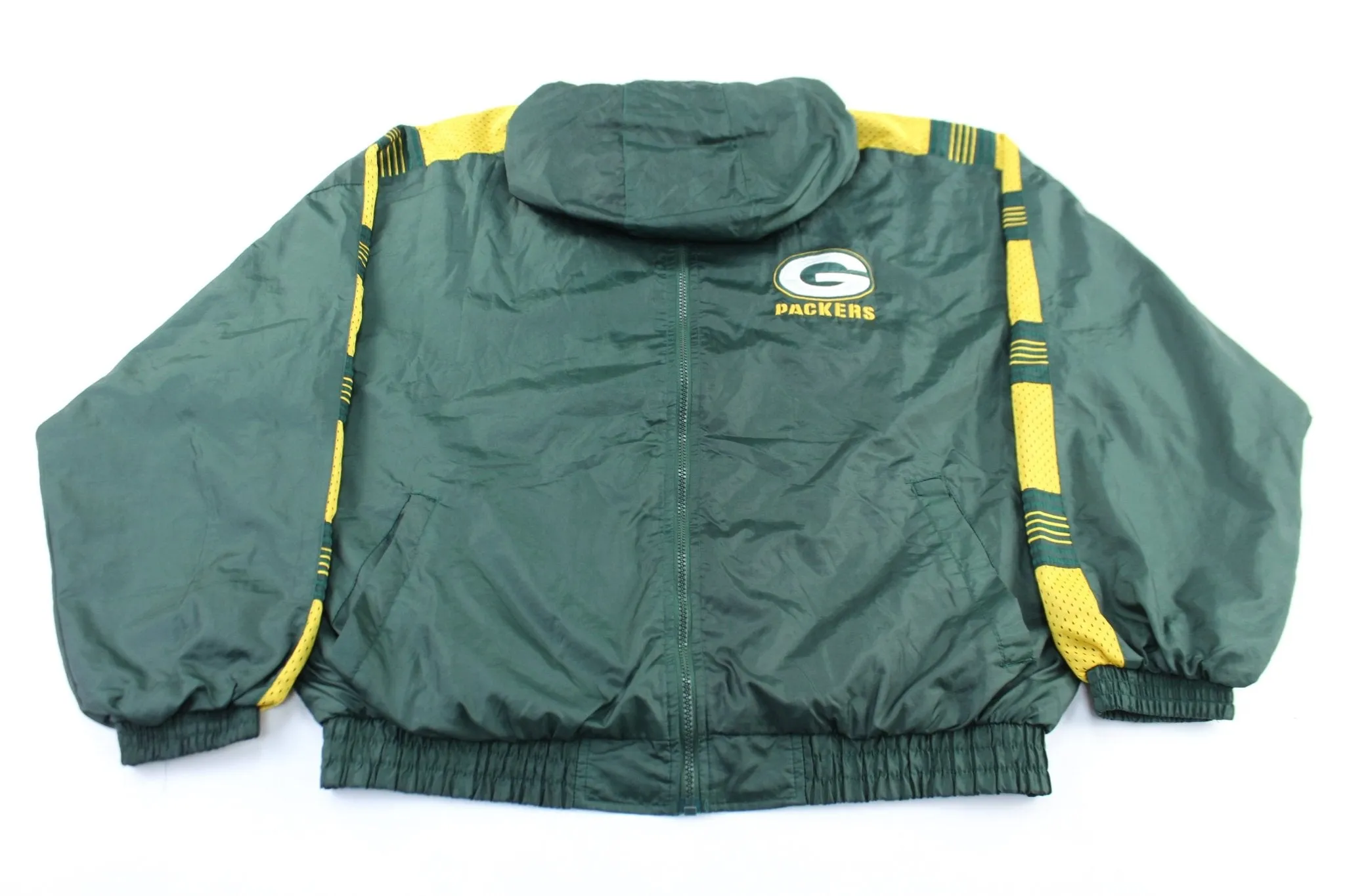 Green Bay Packers Embroidered Green & Yellow Zip Up Jacket