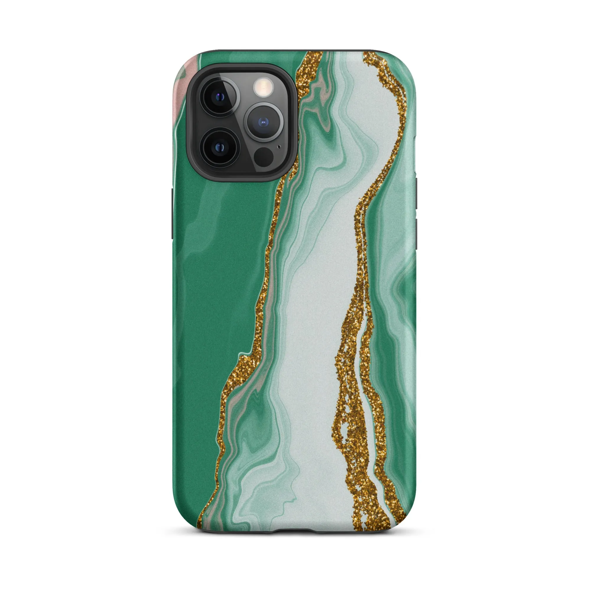 Green Marble Splendor Premium iPhone Case