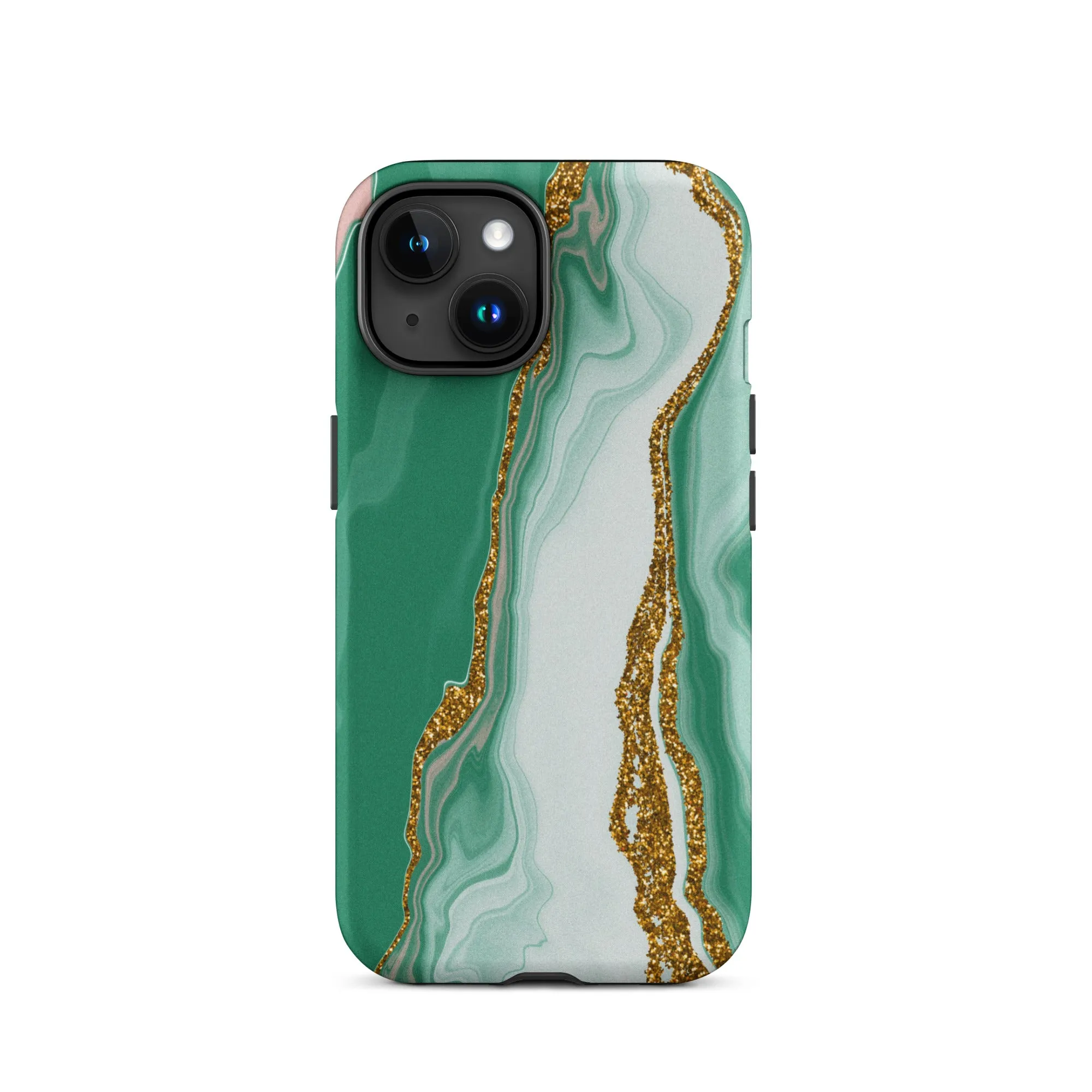 Green Marble Splendor Premium iPhone Case