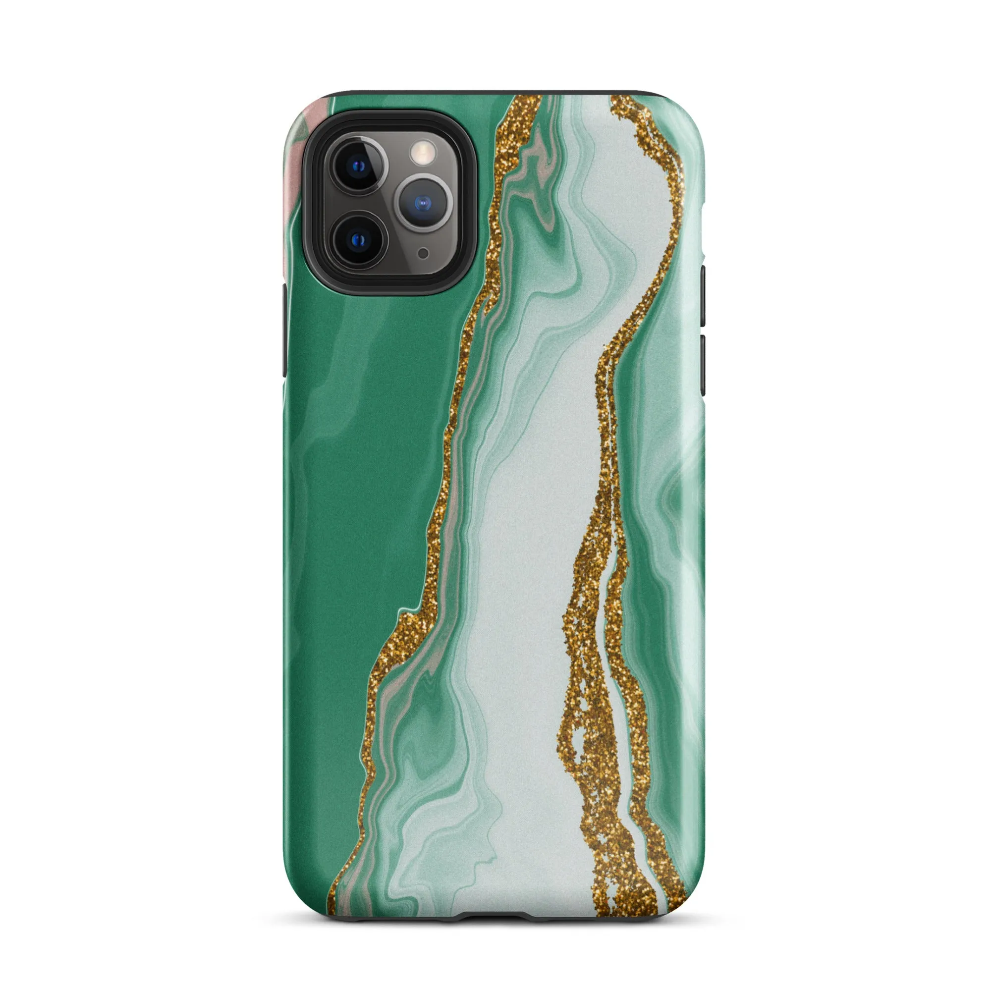 Green Marble Splendor Premium iPhone Case