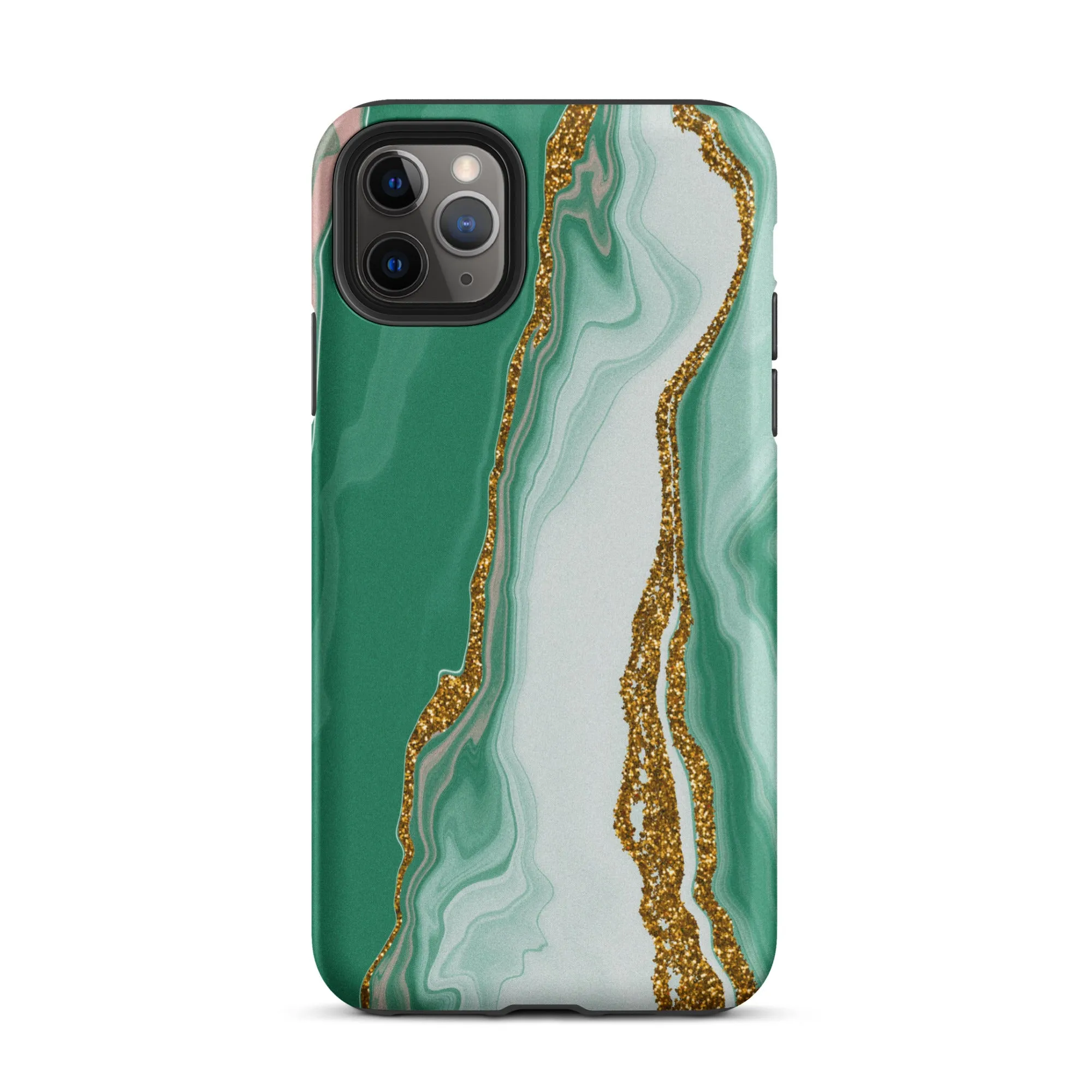 Green Marble Splendor Premium iPhone Case