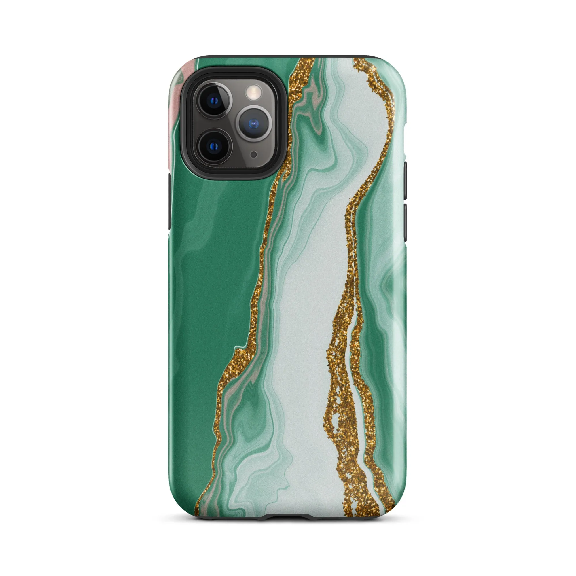 Green Marble Splendor Premium iPhone Case