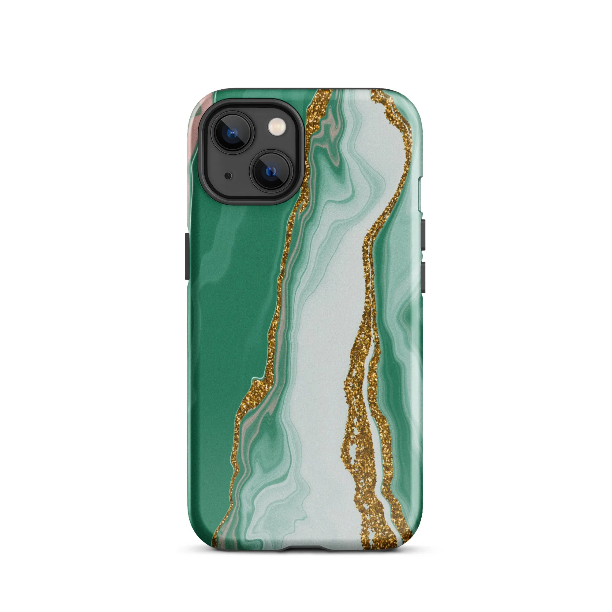 Green Marble Splendor Premium iPhone Case