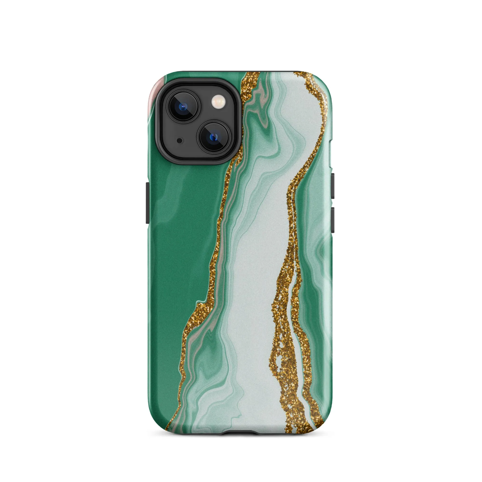 Green Marble Splendor Premium iPhone Case