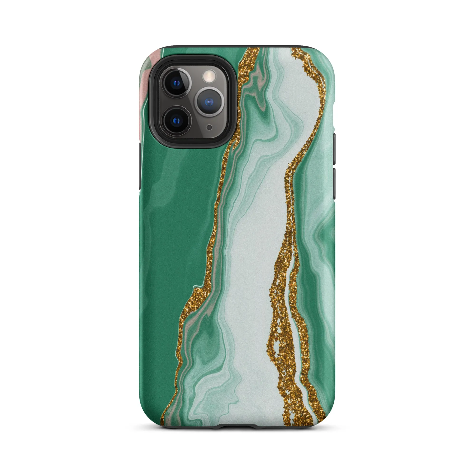 Green Marble Splendor Premium iPhone Case