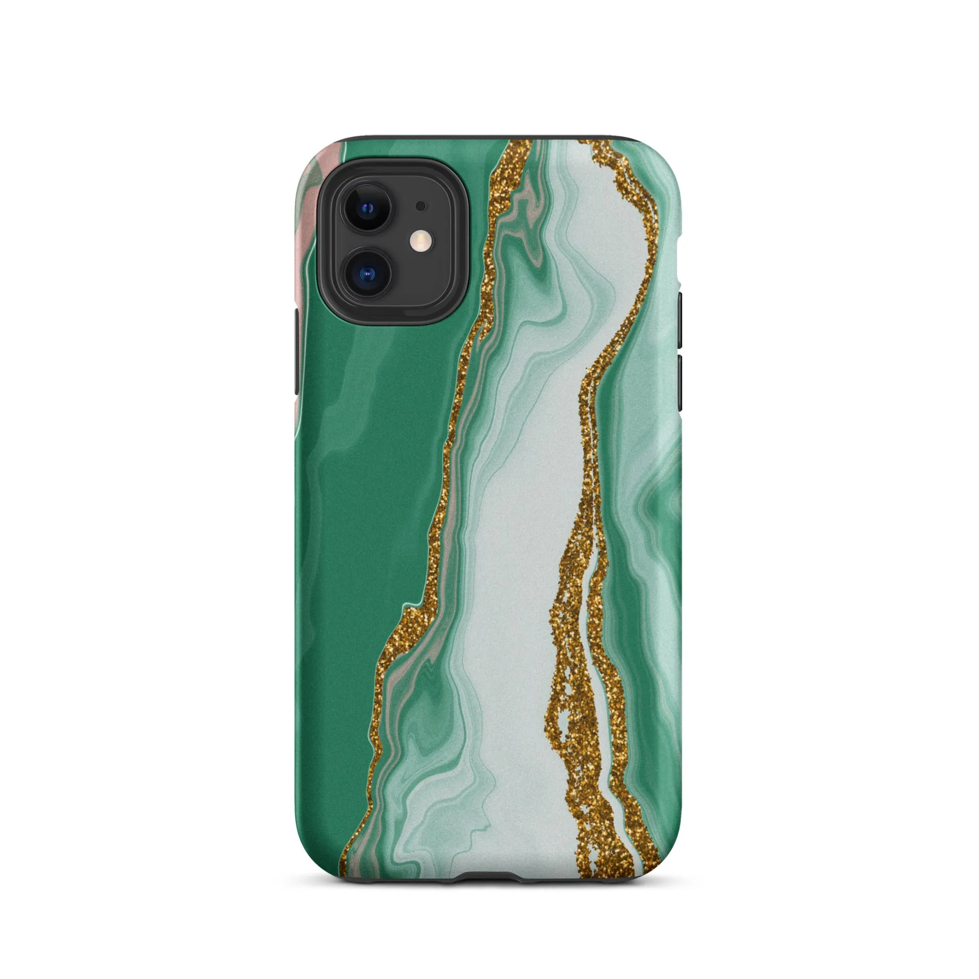 Green Marble Splendor Premium iPhone Case