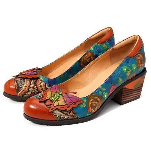 Hand Painted Butterfly Pumps