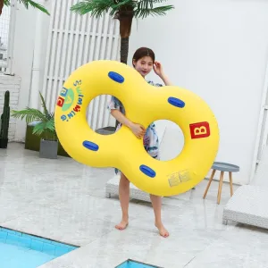 Inflatable Two People Lovers Couples Swimming Ring Pool Float Chair Seat 110 x 160cm