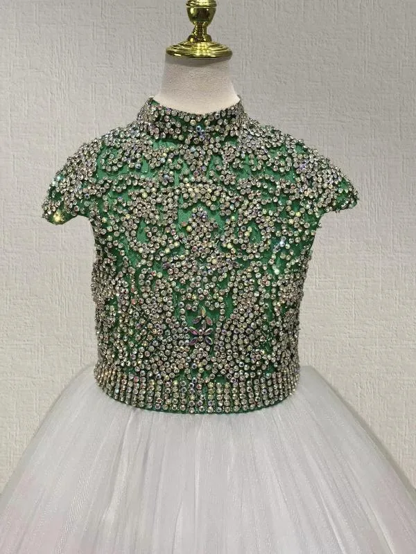 Junior Miss Cap Sleeve Sparkly Pageant Dresses