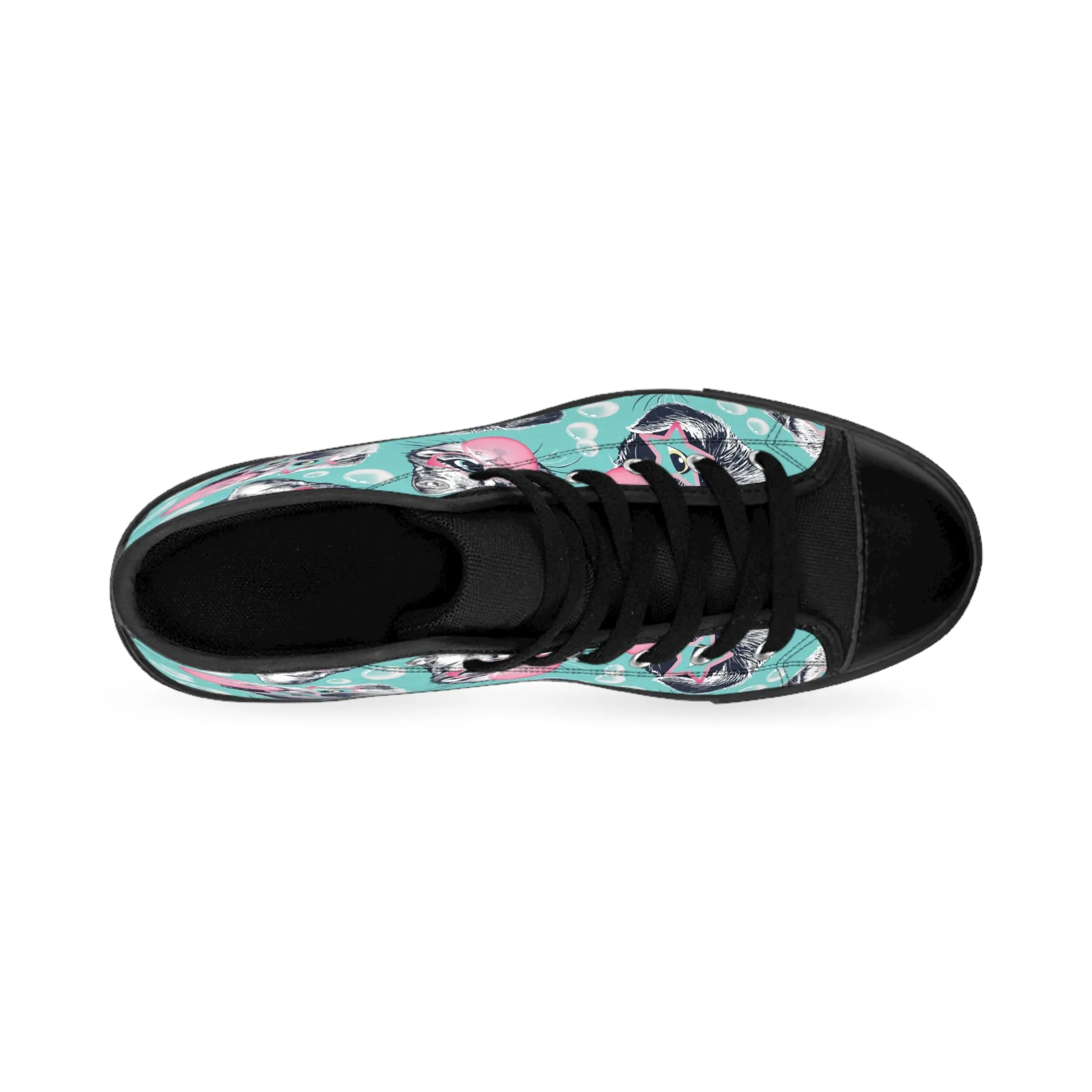 Kitten and Puppy Bubblegum Women's Classic Sneakers