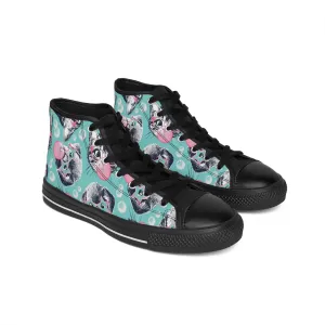 Kitten and Puppy Bubblegum Women's Classic Sneakers