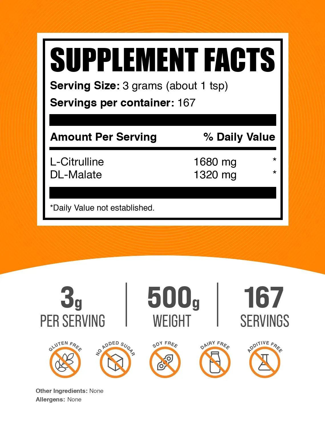 L-Citrulline DL-Malate 1:1 Powder