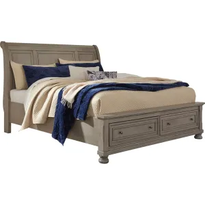 Lettner 3 Piece Sleigh Headboard with Storage Footboard