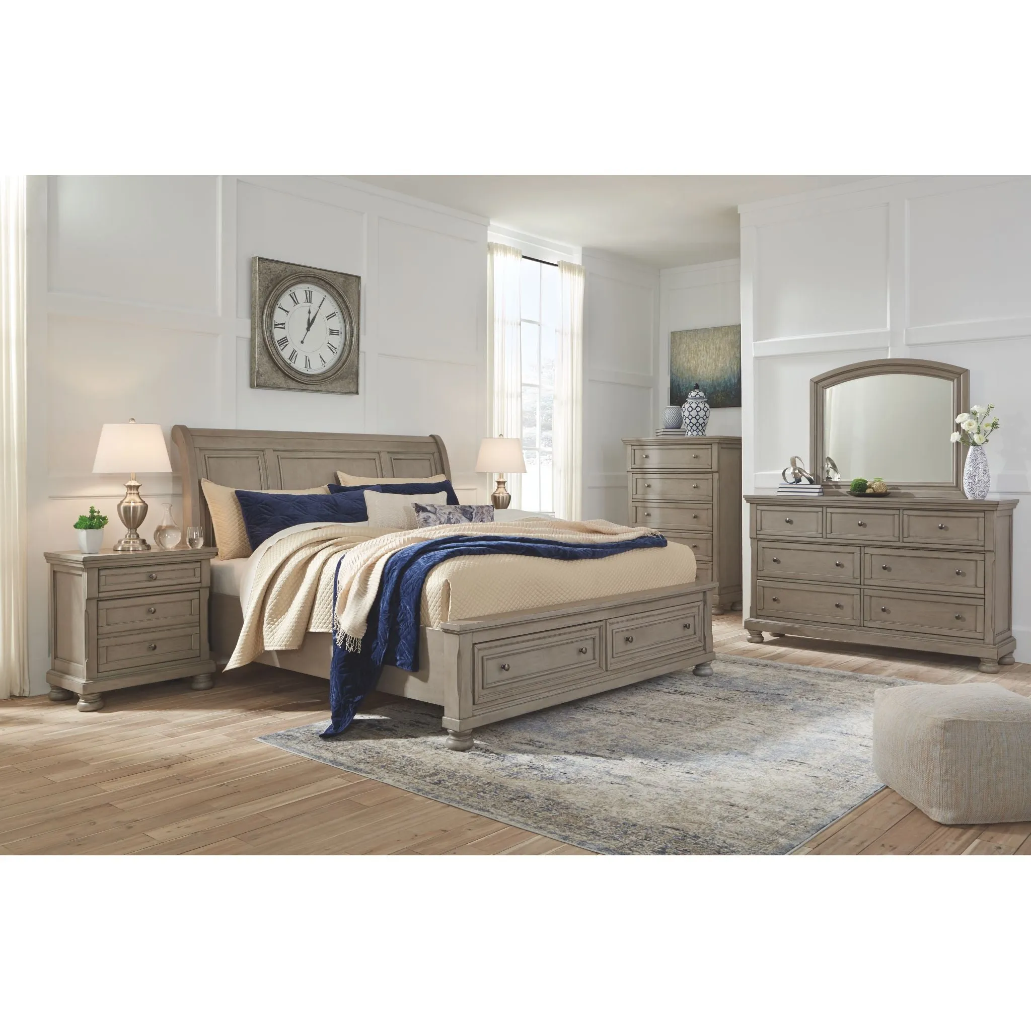 Lettner 5 Piece Sleigh Bedroom