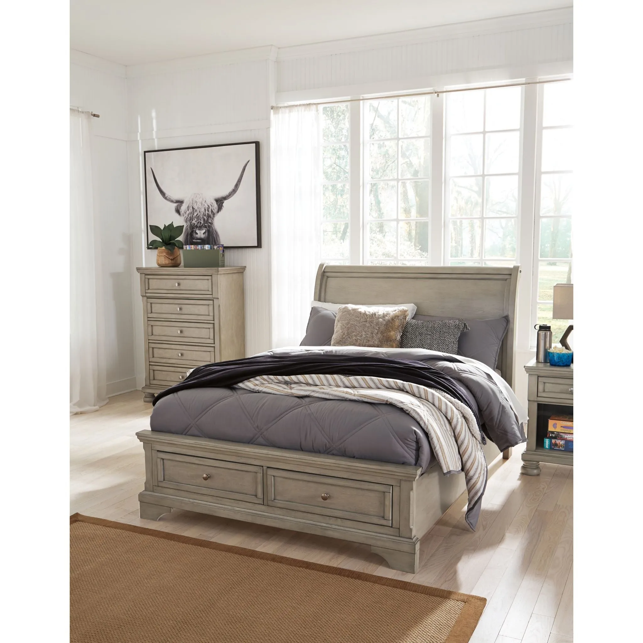 Lettner Full Sleigh Storage Bed