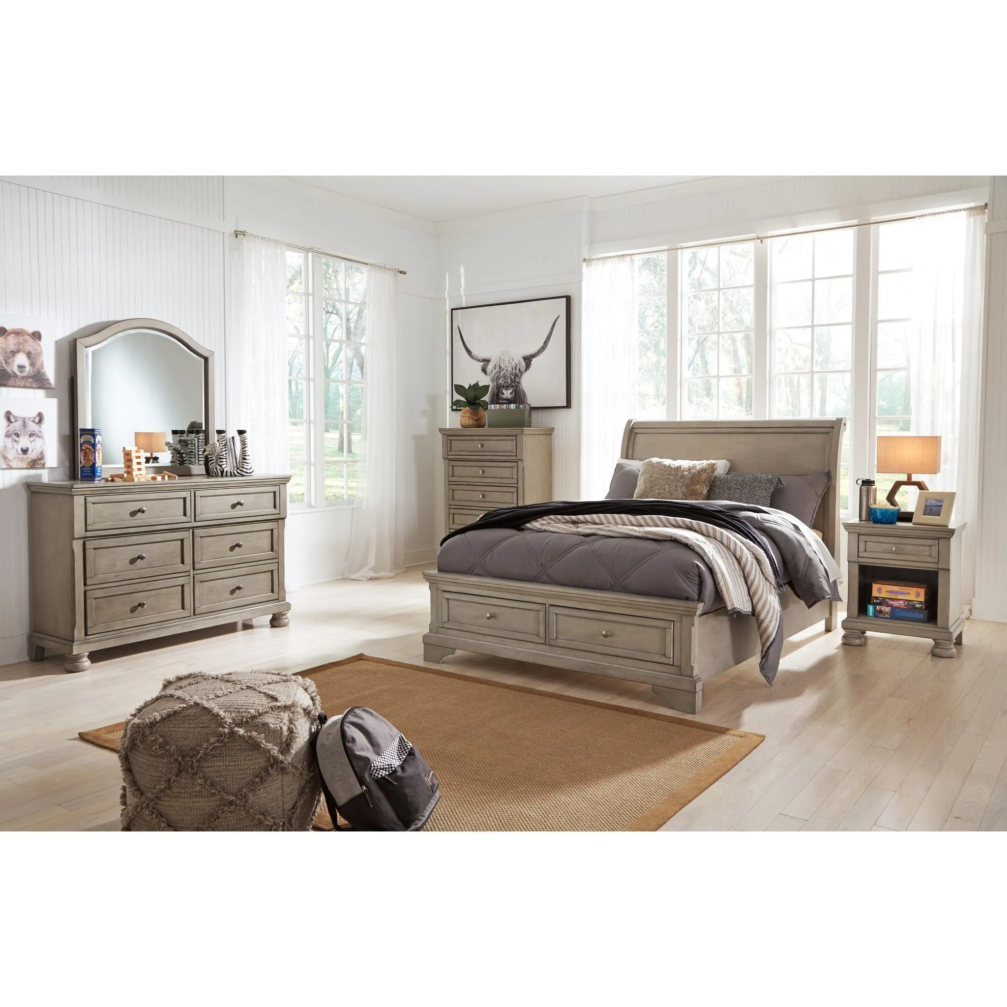 Lettner Full Sleigh Storage Bed