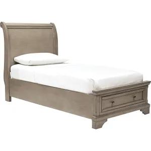 Lettner Twin Sleigh Storage Bed