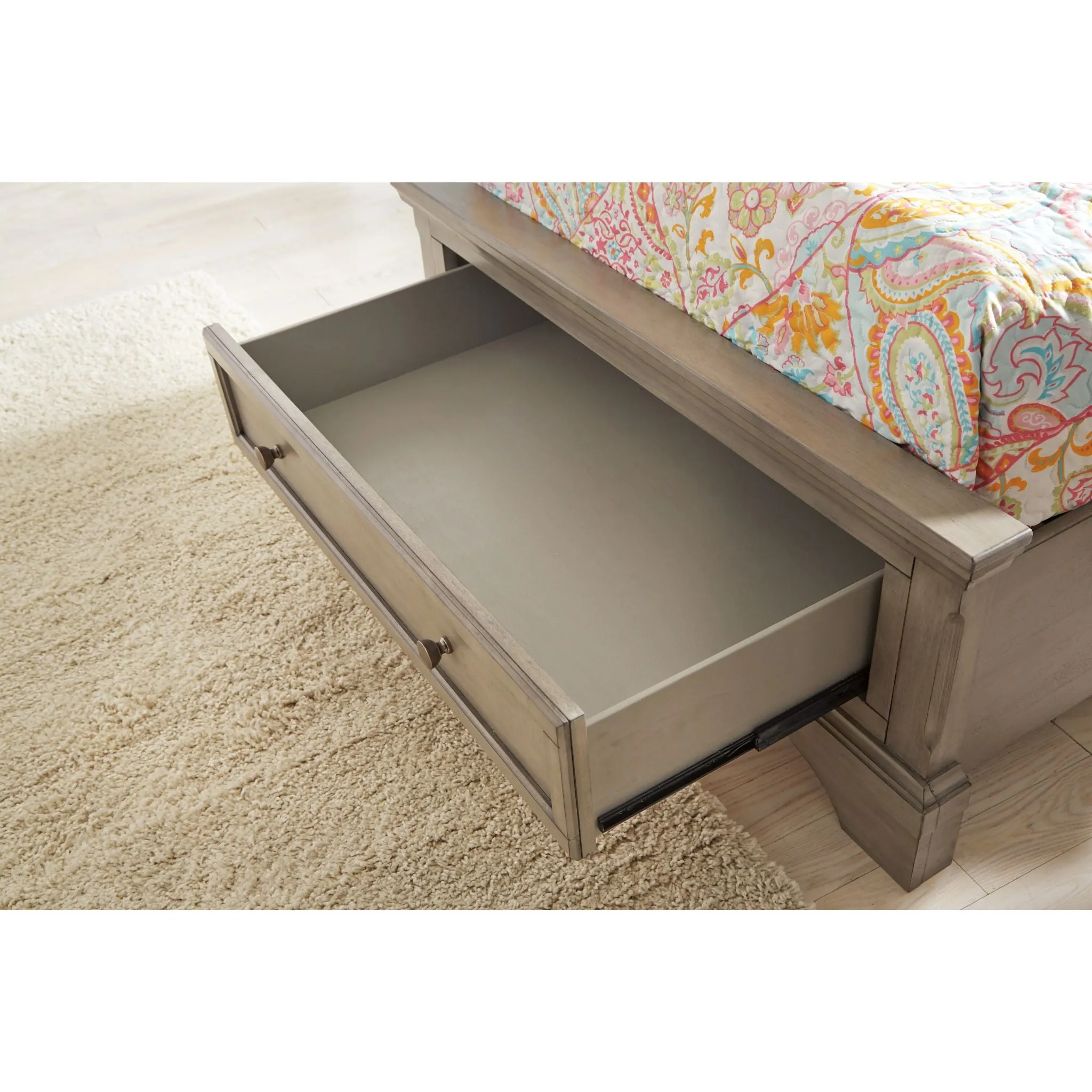 Lettner Twin Sleigh Storage Bed