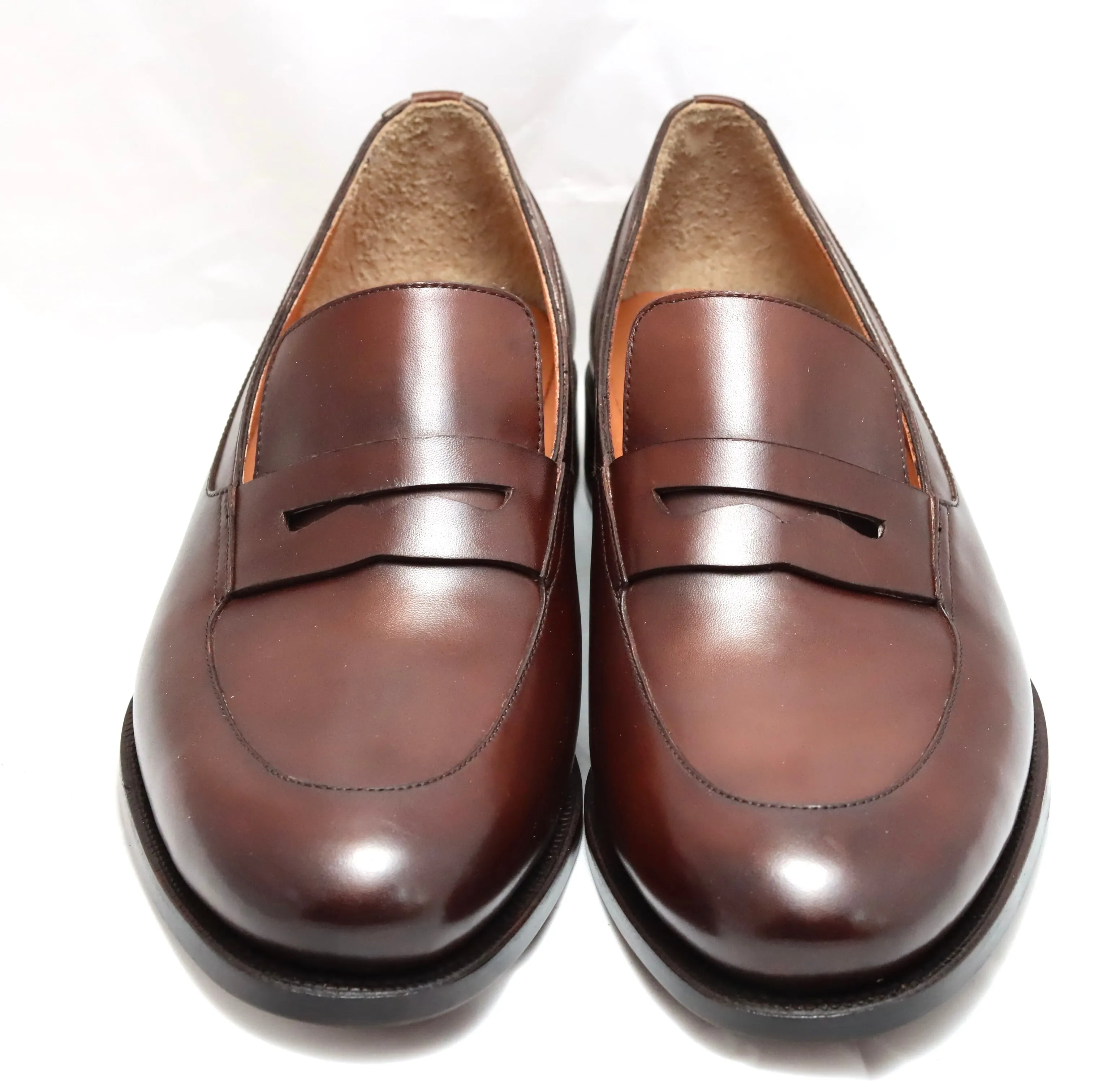 Loafer | dark brown | Calf | wide fit