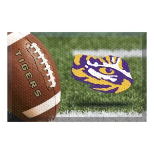 LSU Tigers Rubber Scraper Door Mat