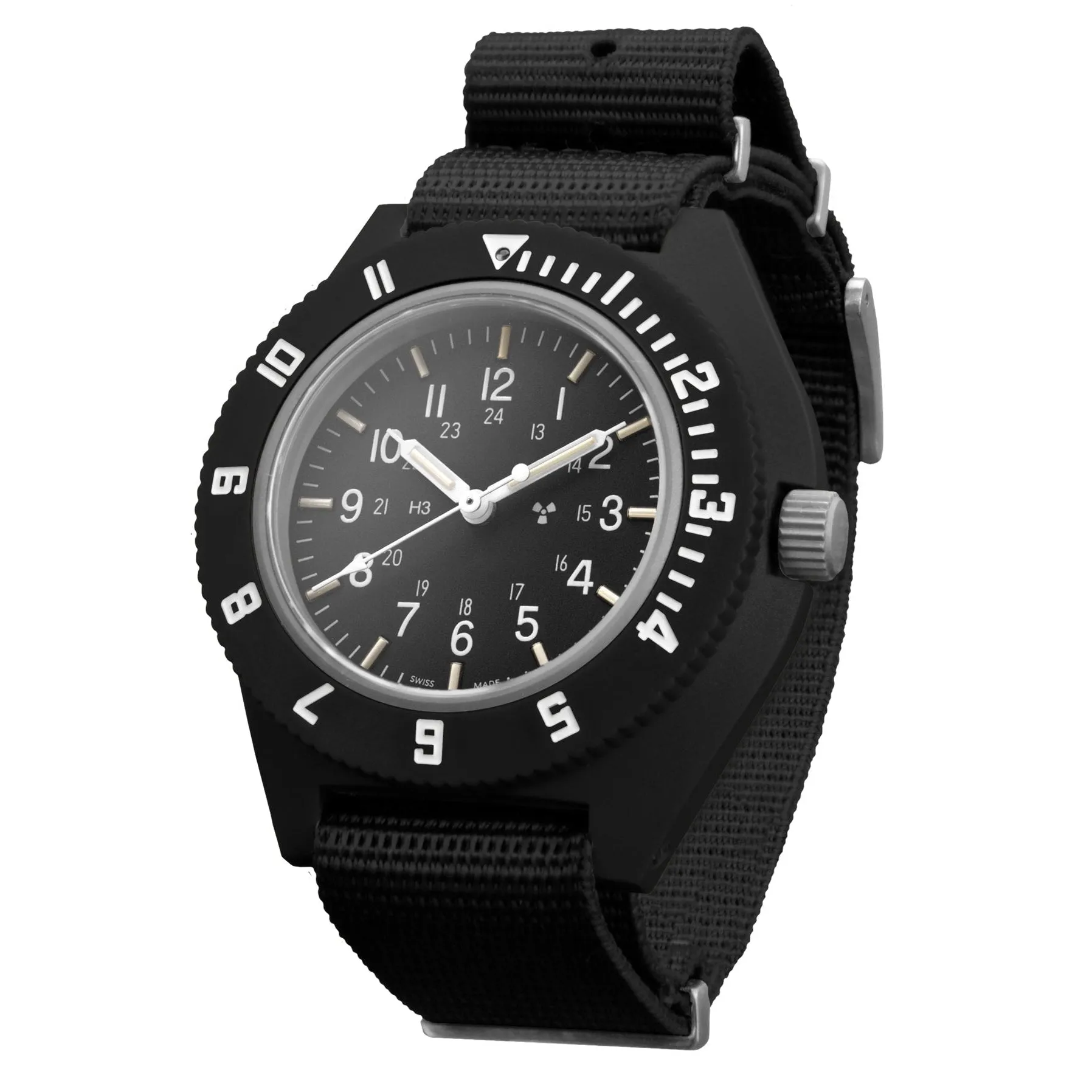 Marathon Black Pilot's Navigator - 41mm - No Government Markings Ballistic Nylon Black WW194001BK