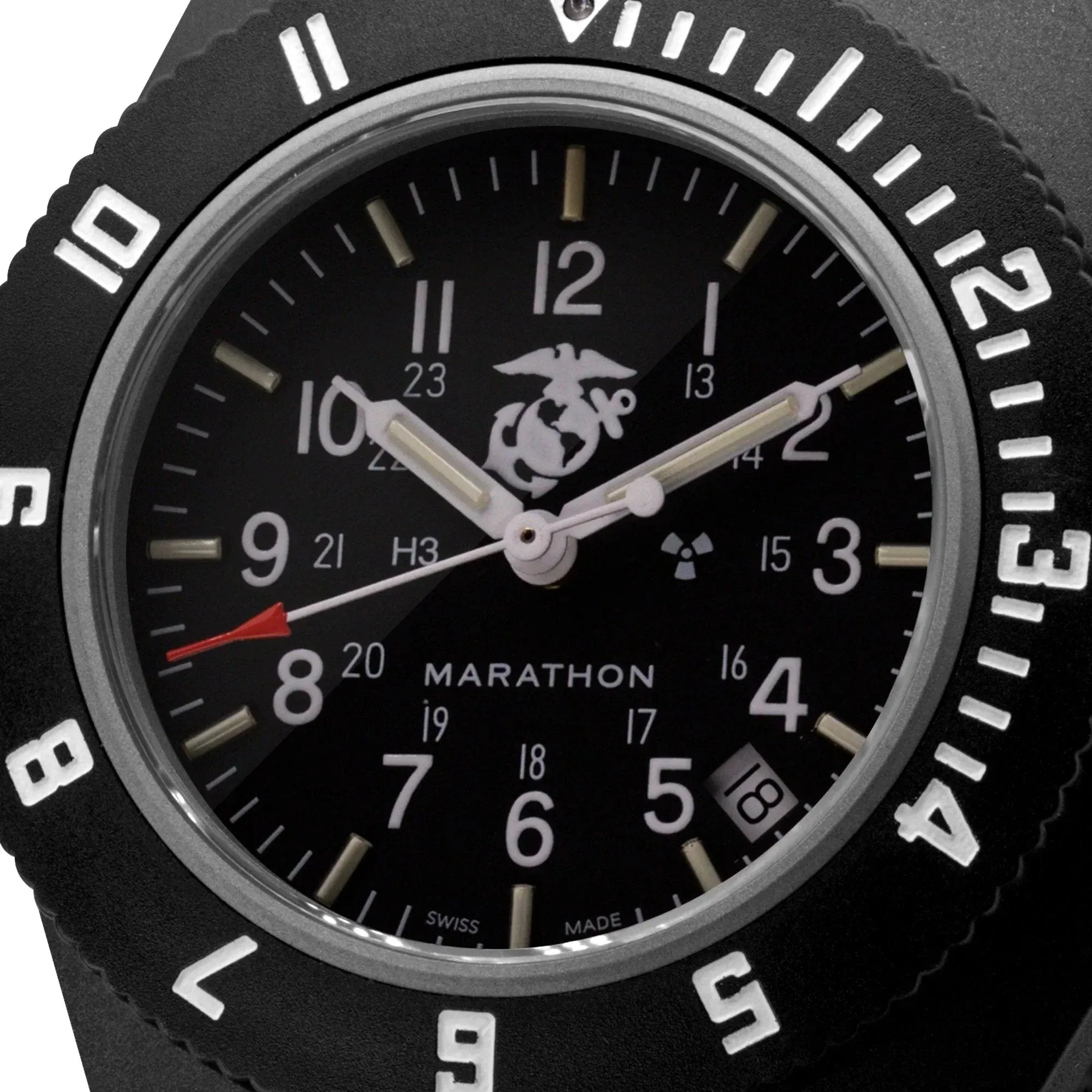 Marathon Pilot's Navigator with Date - 41mm USMC Black WW194013-S-BK-E